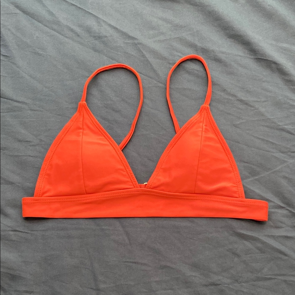 Rust color Triangle Bikini Top